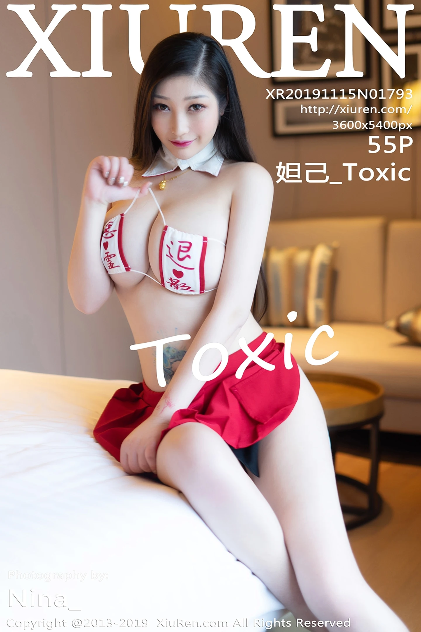 [XiuRen秀人网]No.1793_女神妲己_Toxic三亚旅拍私房情趣内衣+魅惑黑丝秀豪乳诱惑写真55P-秀人网 - XiuRen.Pro